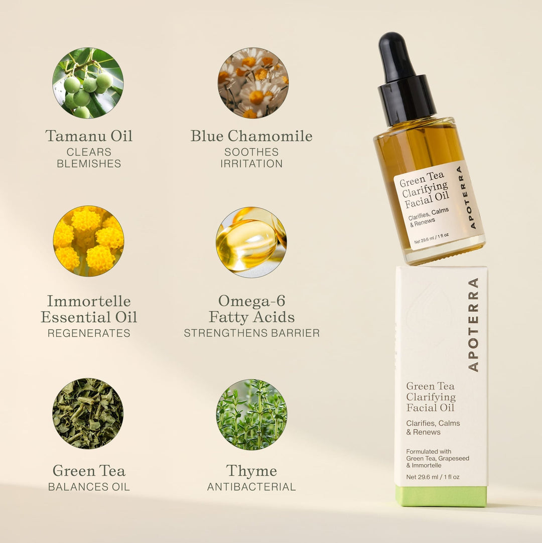 Green Tea Clarifying Facial Oil - Echo Market