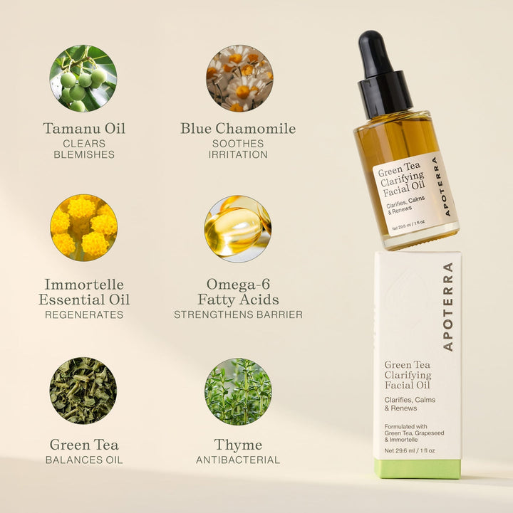 Green Tea Clarifying Facial Oil - Echo Market