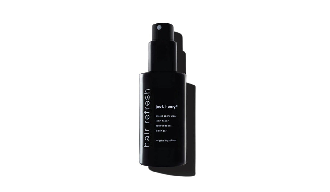 Jack Henry Hair  Refresh black bottle on a white background