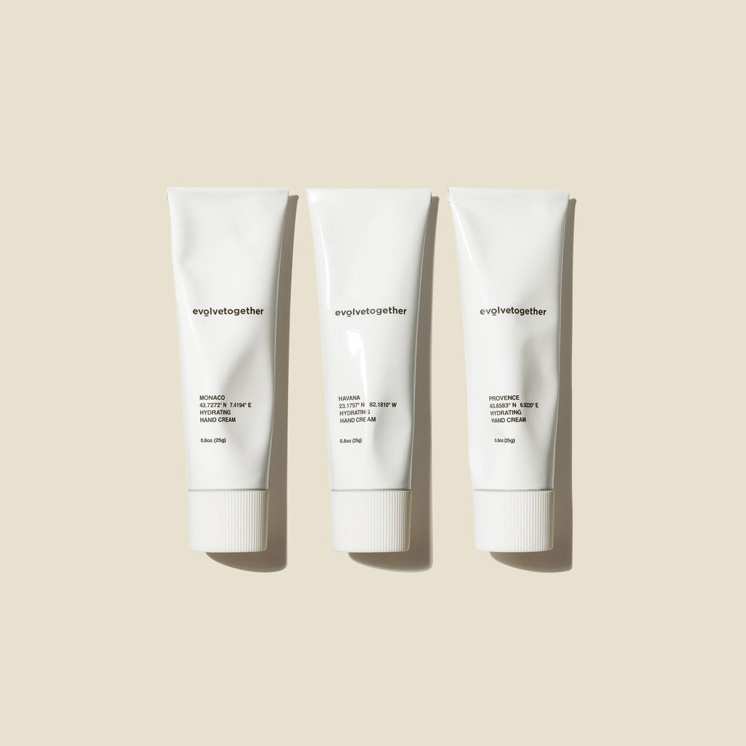 Three white tubes of &