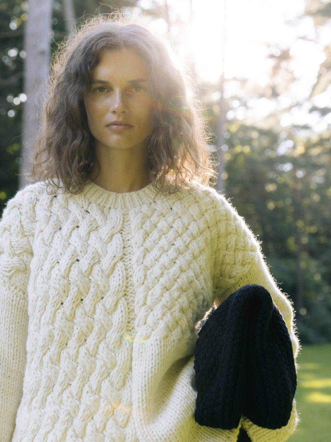 Heartbreaker | Alpaca & Wool Sweater in Sea Salt - Echo Market