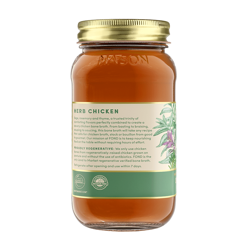 Herb Pasture - Raised Regenerative Chicken Bone Broth - Echo Market