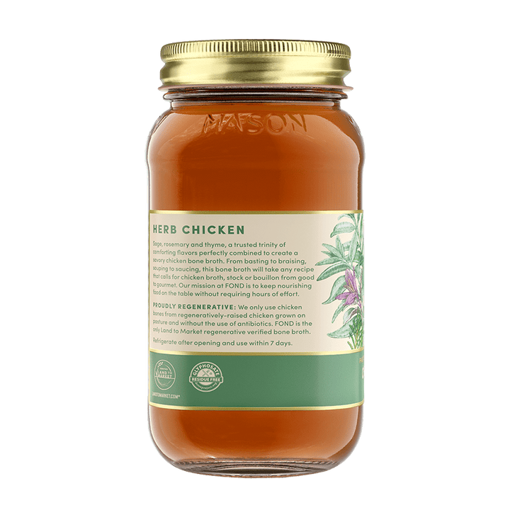 Herb Pasture - Raised Regenerative Chicken Bone Broth - Echo Market