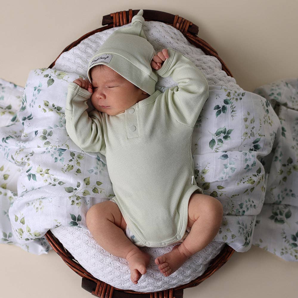 Honeydew Long Sleeve Organic Bodysuit - Echo Market