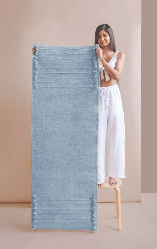 Indigo Moon | Organic Cotton & Herbal-Dyed Yoga Mat - Echo Market
