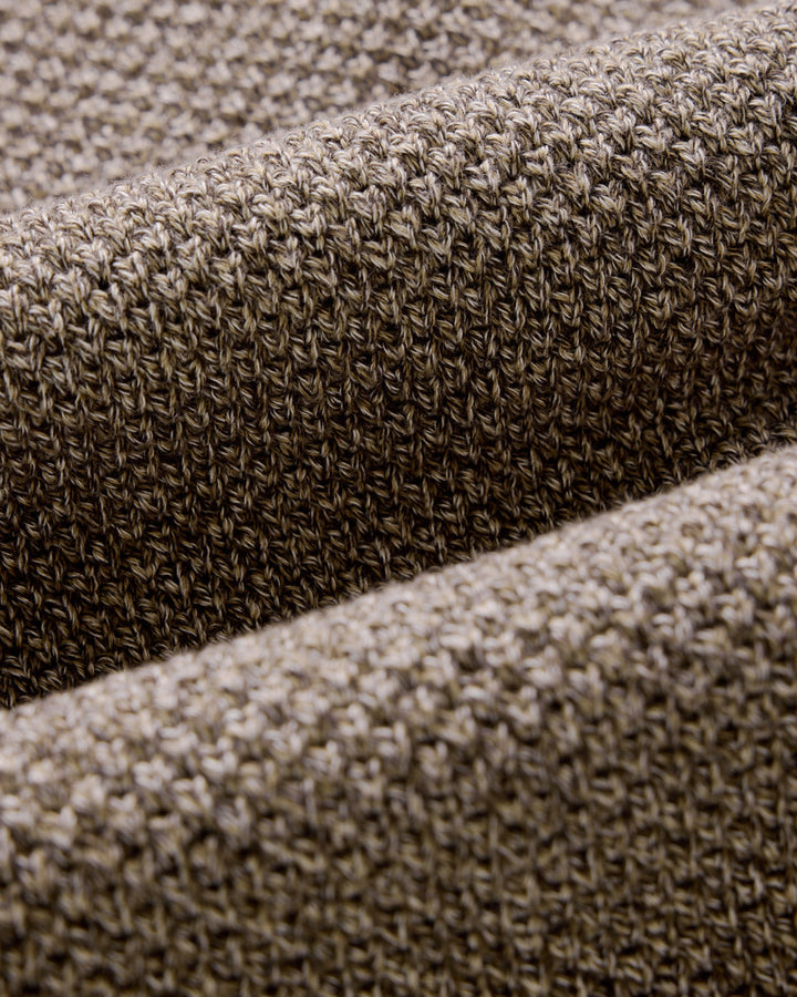 Close-up of textured Crwaford Sweater fabric.