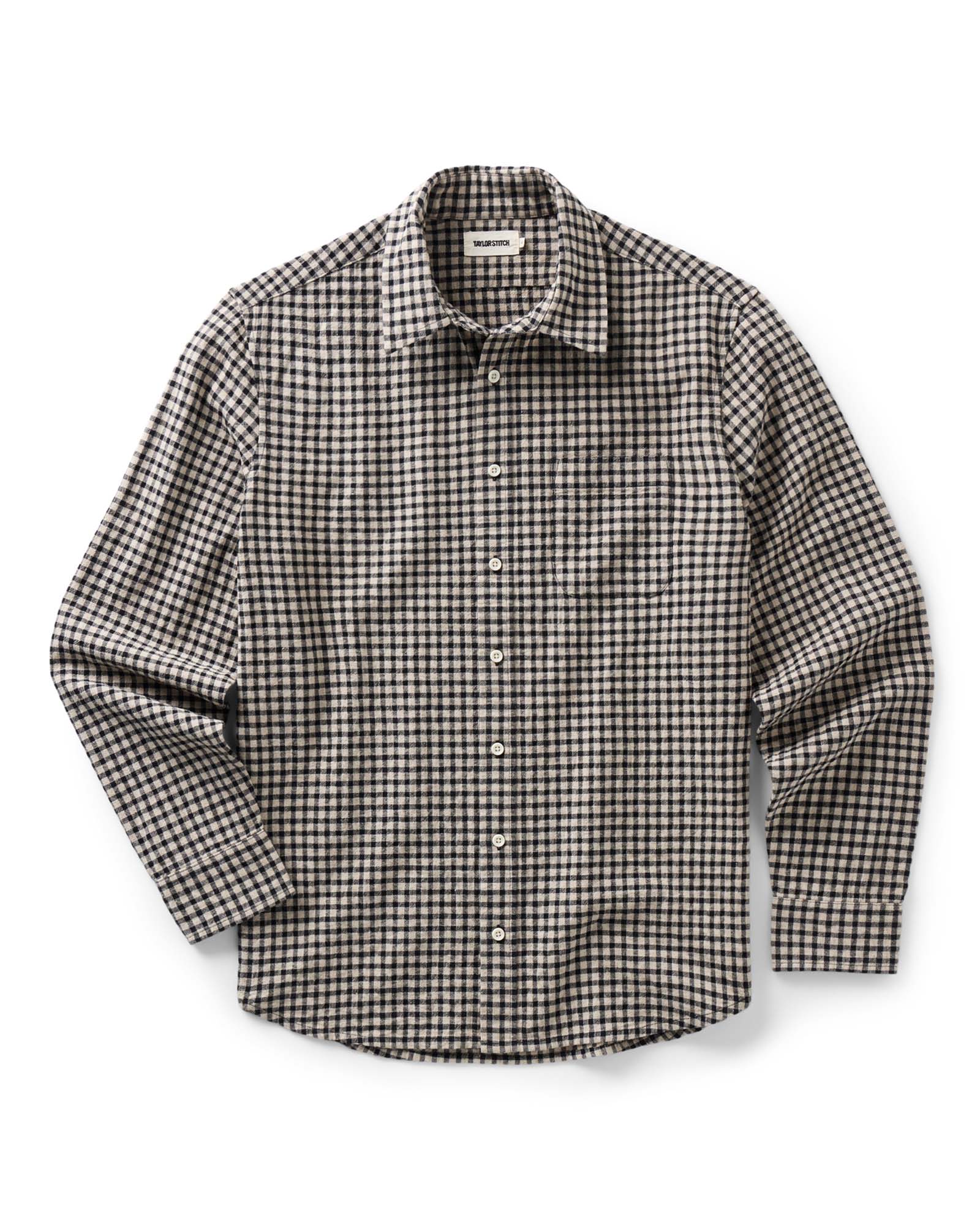 The California Shirt in Breaker Gingham, laid flat on a white background.
