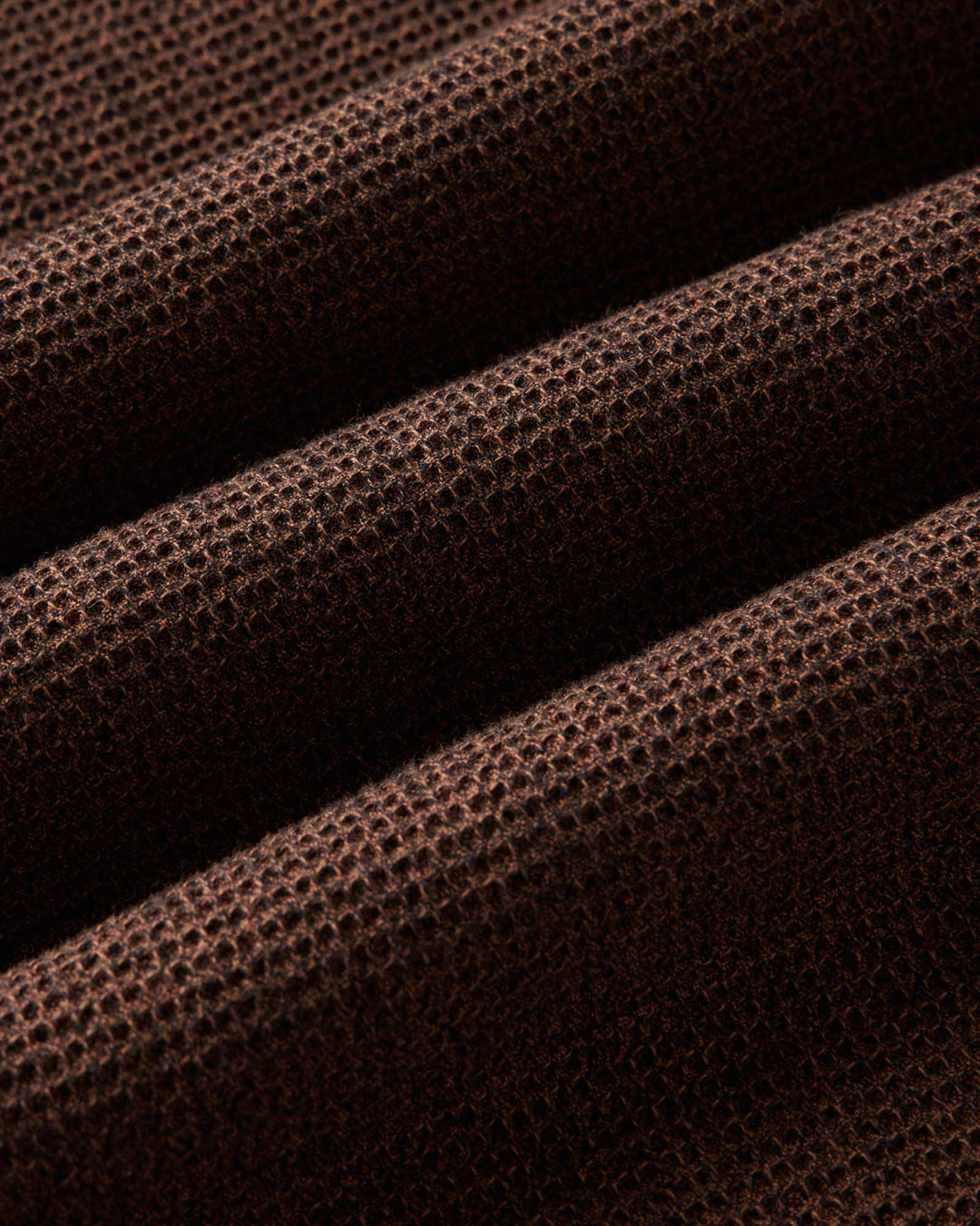 A close-up of The Jack Shirt in Timber Twist Waffle fabric.