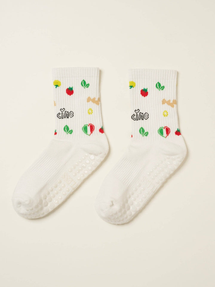 🇮🇹 Italian Vacay Grip Sock | Pilates Socks - Echo Market