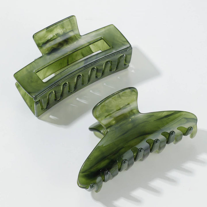 Jade Green | Small/Medium Claw Clips - Echo Market