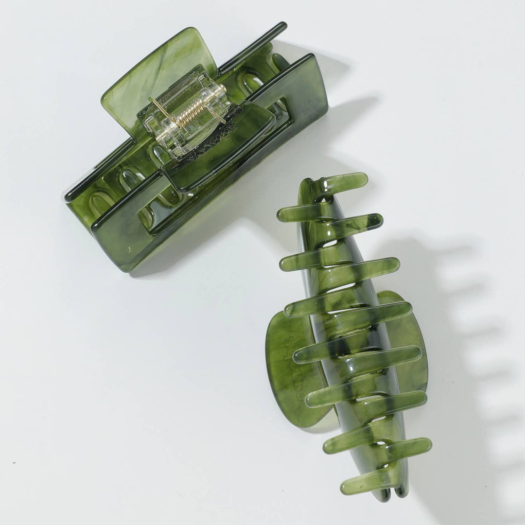 Jade Green | Small/Medium Claw Clips - Echo Market