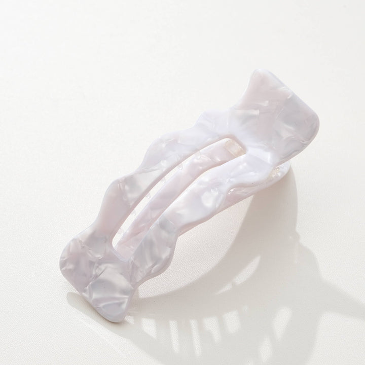 Ivory hair clip on a white background 