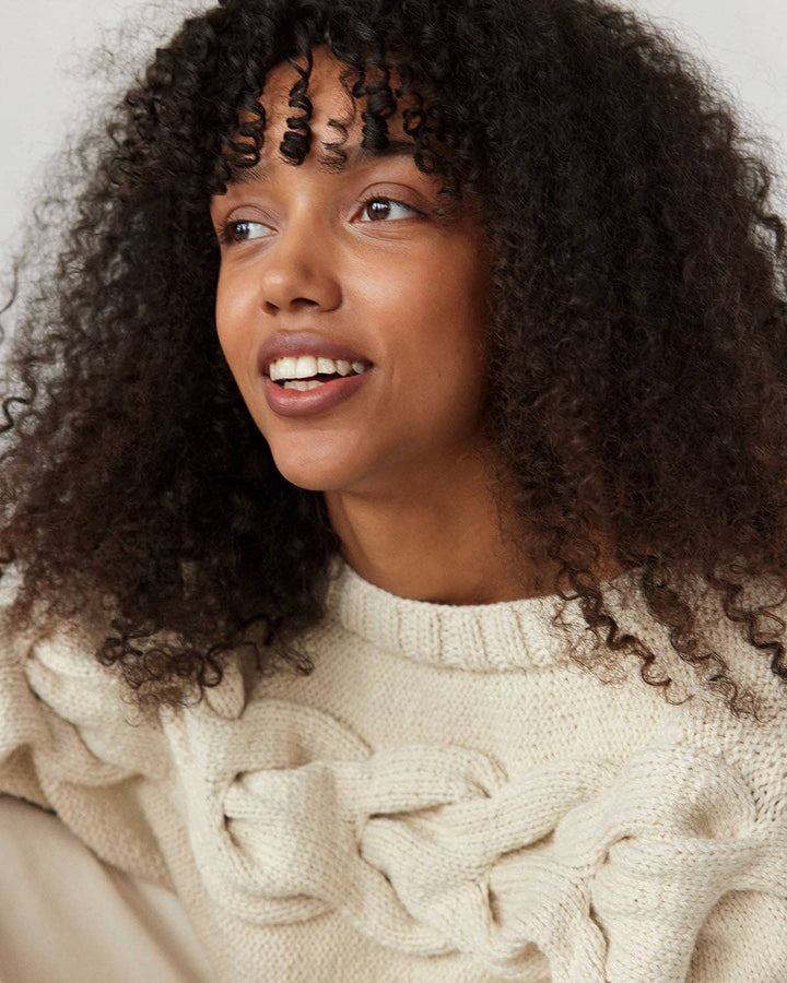 Jūra | Naked Oat Milk Alpaca Wool & Cotton Sweater - Echo Market