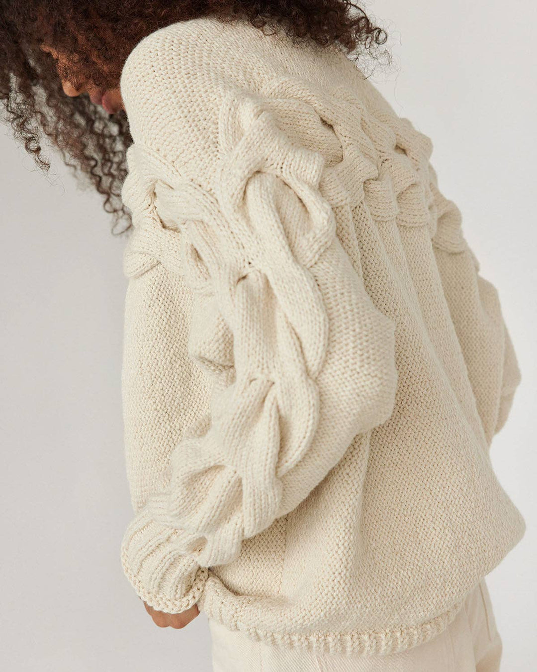 Jūra | Naked Oat Milk Alpaca Wool & Cotton Sweater - Echo Market