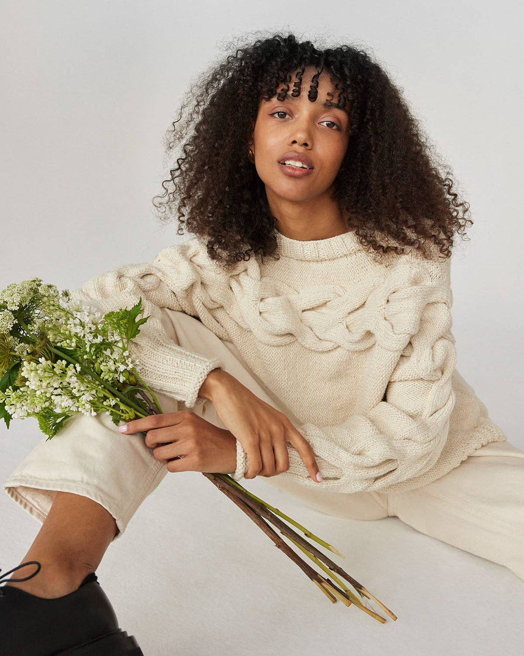 Jūra | Naked Oat Milk Alpaca Wool & Cotton Sweater - Echo Market