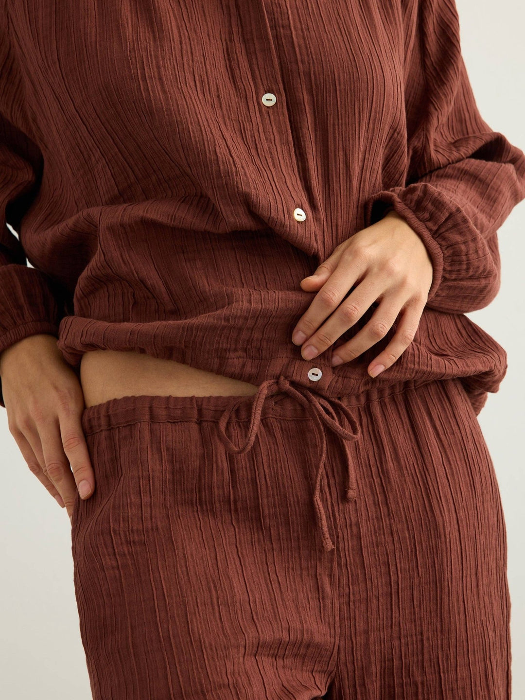 Kaya Drawstring Pants | Terracotta - Echo Market