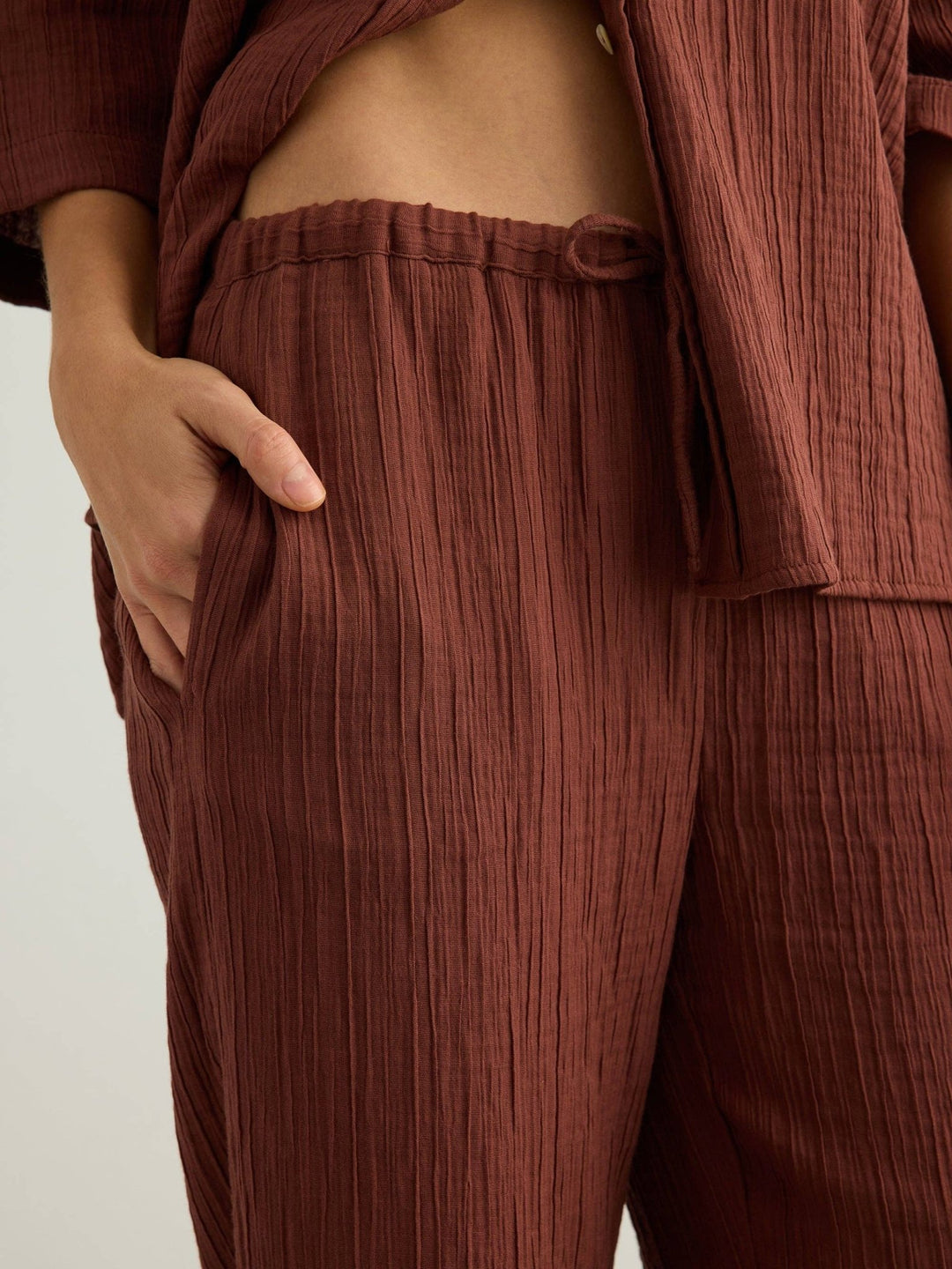 Kaya Drawstring Pants | Terracotta - Echo Market