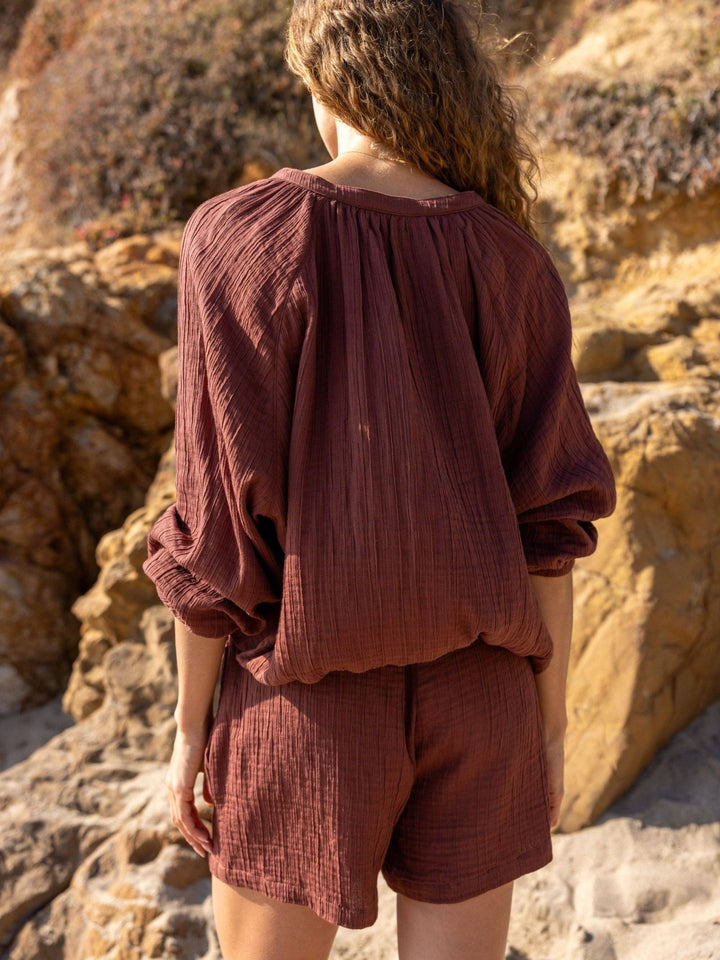 Kaya Drawstring Shorts | Terracotta - Echo Market