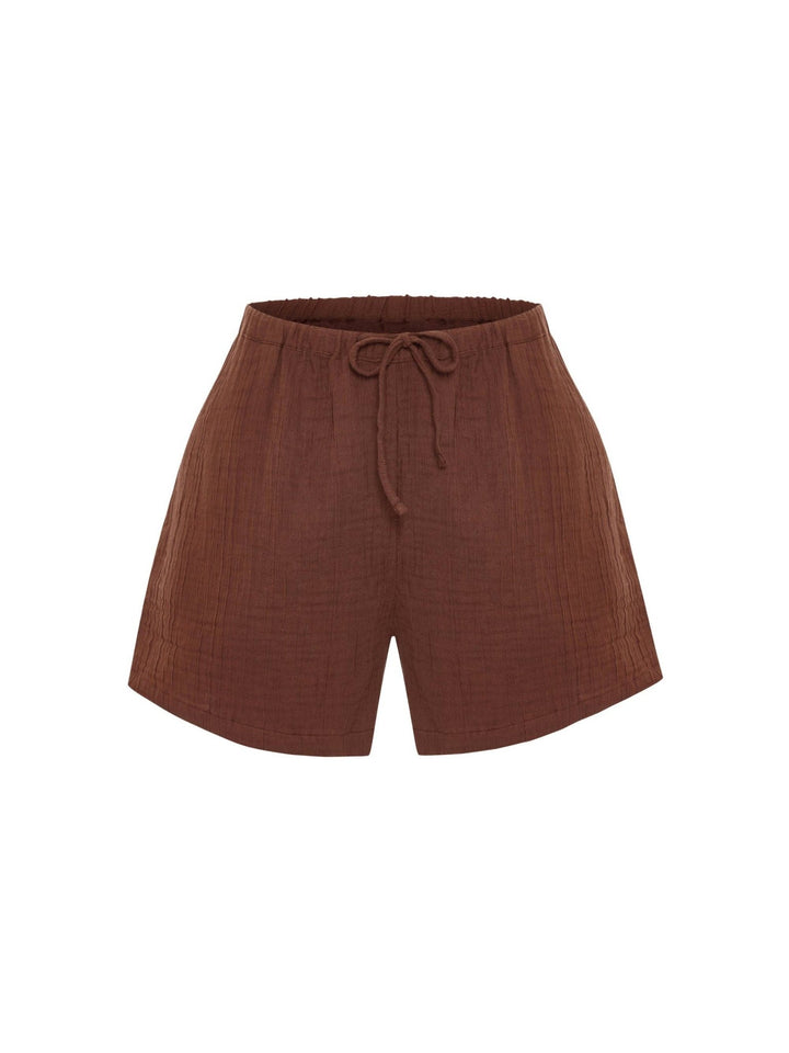 Kaya Drawstring Shorts | Terracotta - Echo Market