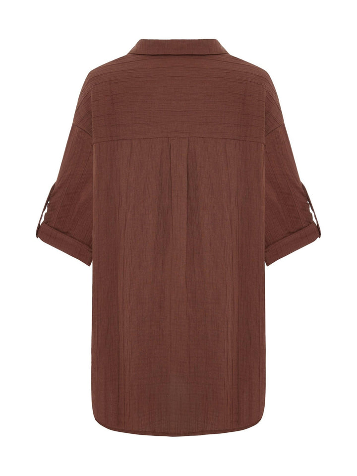 Kaya Oversized Shirt Dress - Echo Market