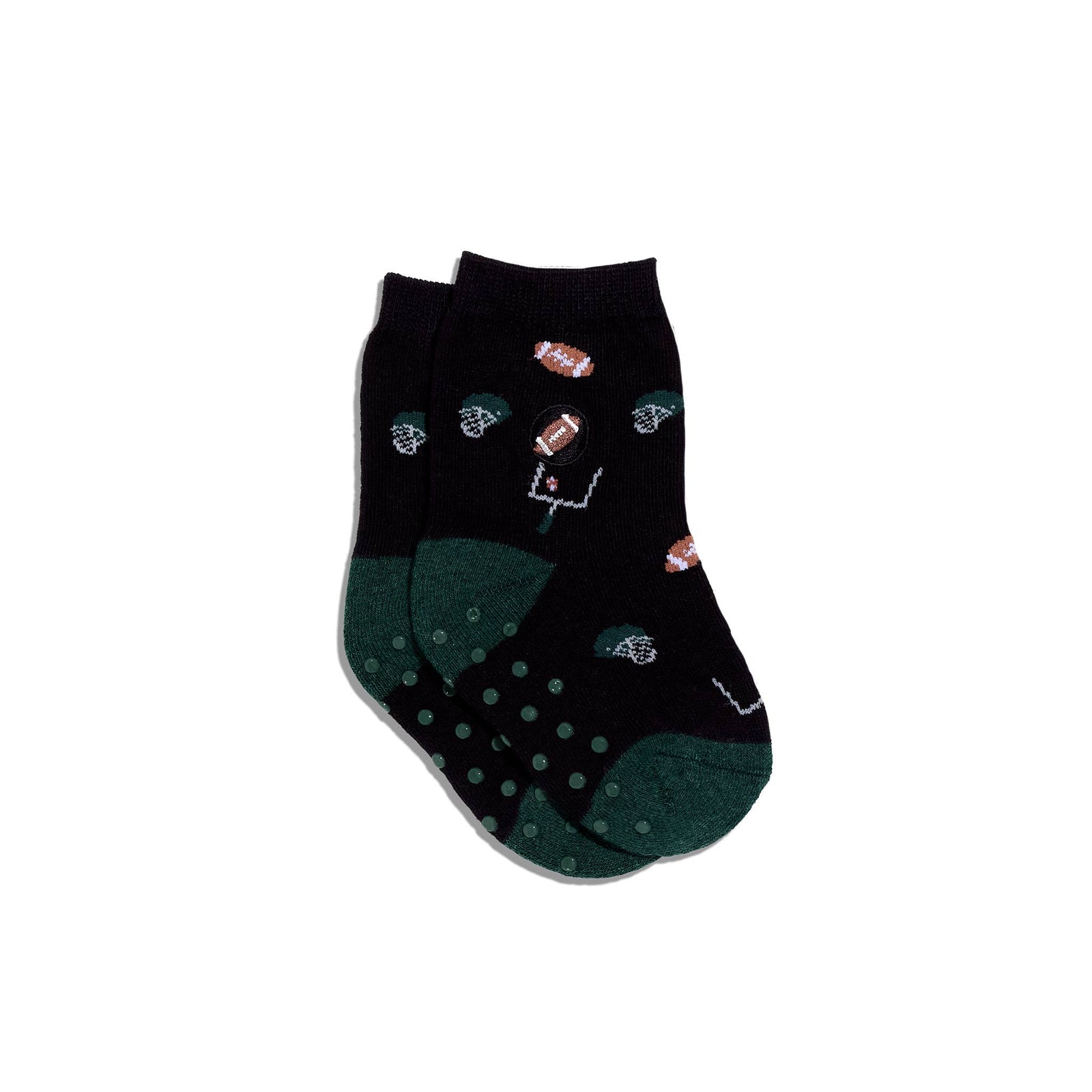 Kids Socks that Support Youth Sports | Black Football - Echo Market