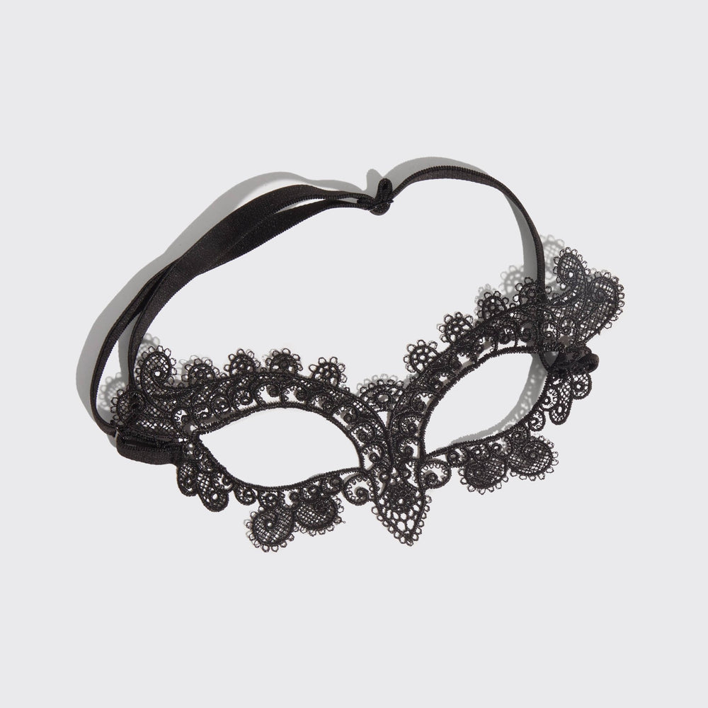 Lace Headband & Mask 2pc Set | Black Cat - Echo Market
