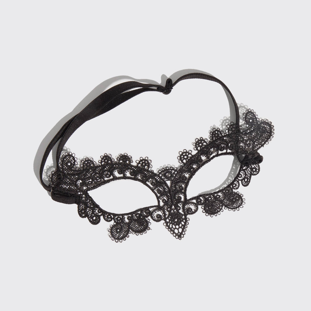 Lace Headband & Mask 2pc Set | Black Cat - Echo Market