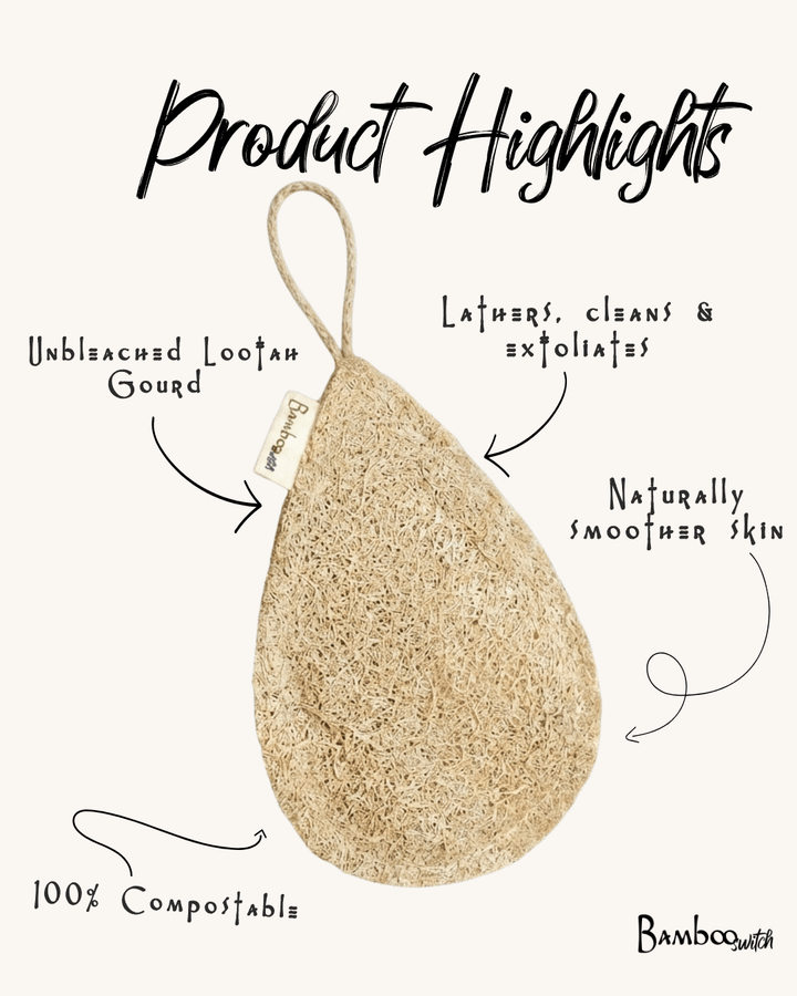 Large Exfoliating Teardrop Loofah | Set of 3 - Echo Market