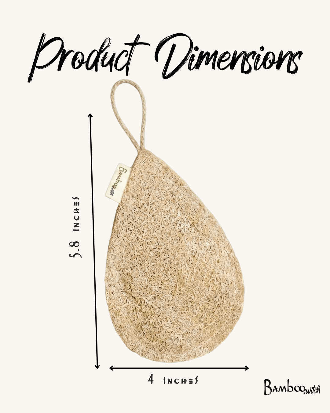 Large Exfoliating Teardrop Loofah | Set of 3 - Echo Market