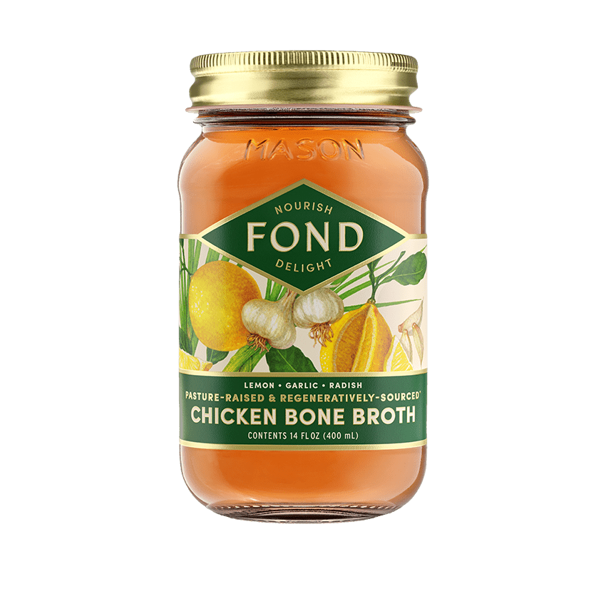 Lemon & Garlic Pasture - Raised Regenerative Chicken Bone Broth - Echo Market