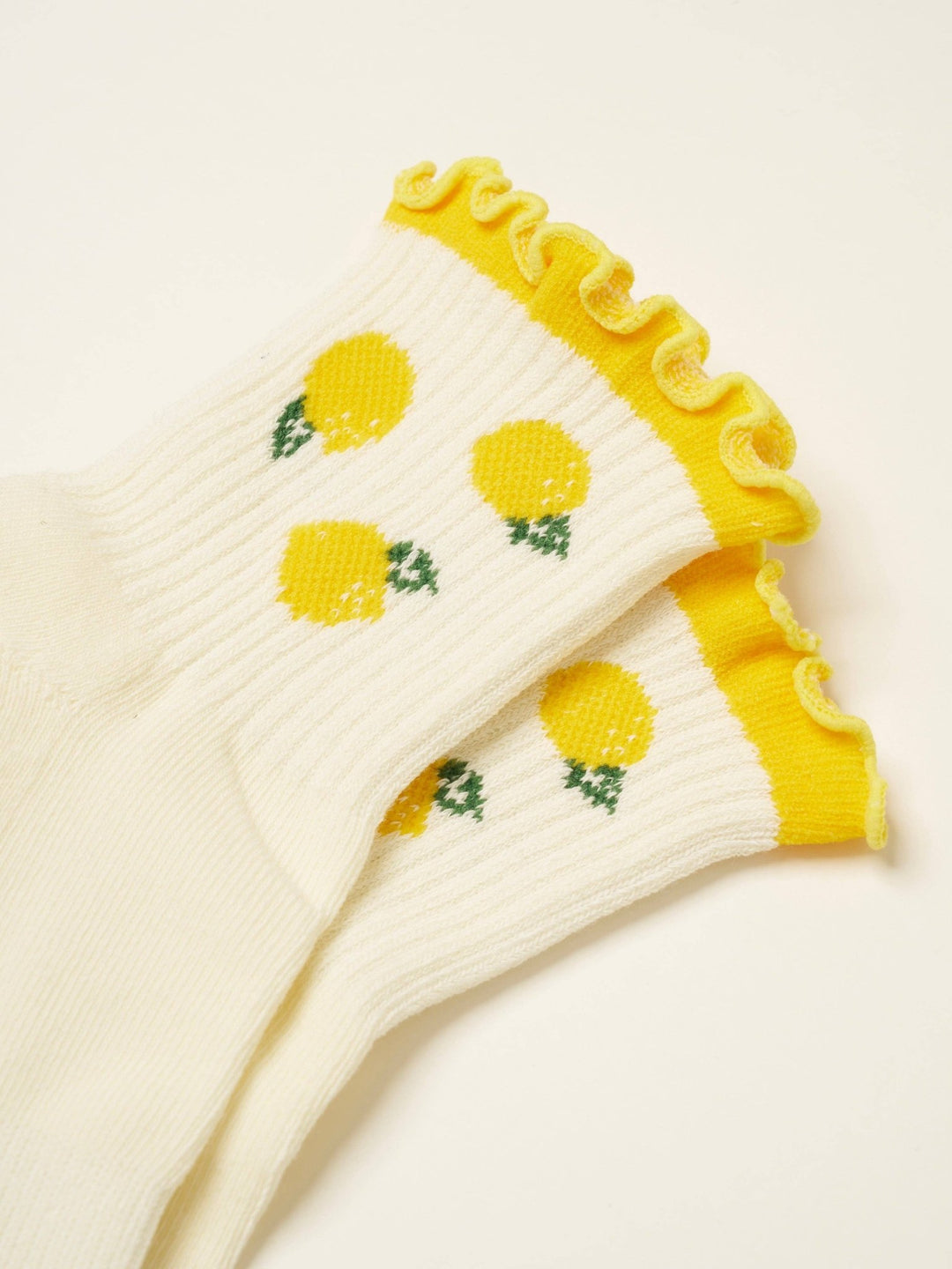 🍋 Lemon Ruffle Grip Sock | Pilates Socks - Echo Market