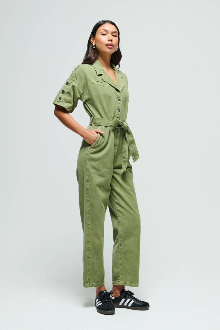 Lena Jumpsuit | Avocado - Echo Market