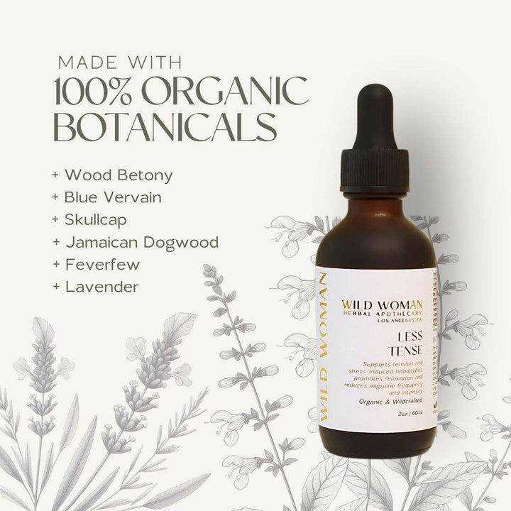 Less Tense | Tension Headache &amp; Migraine Herbal Tincture - Echo Market