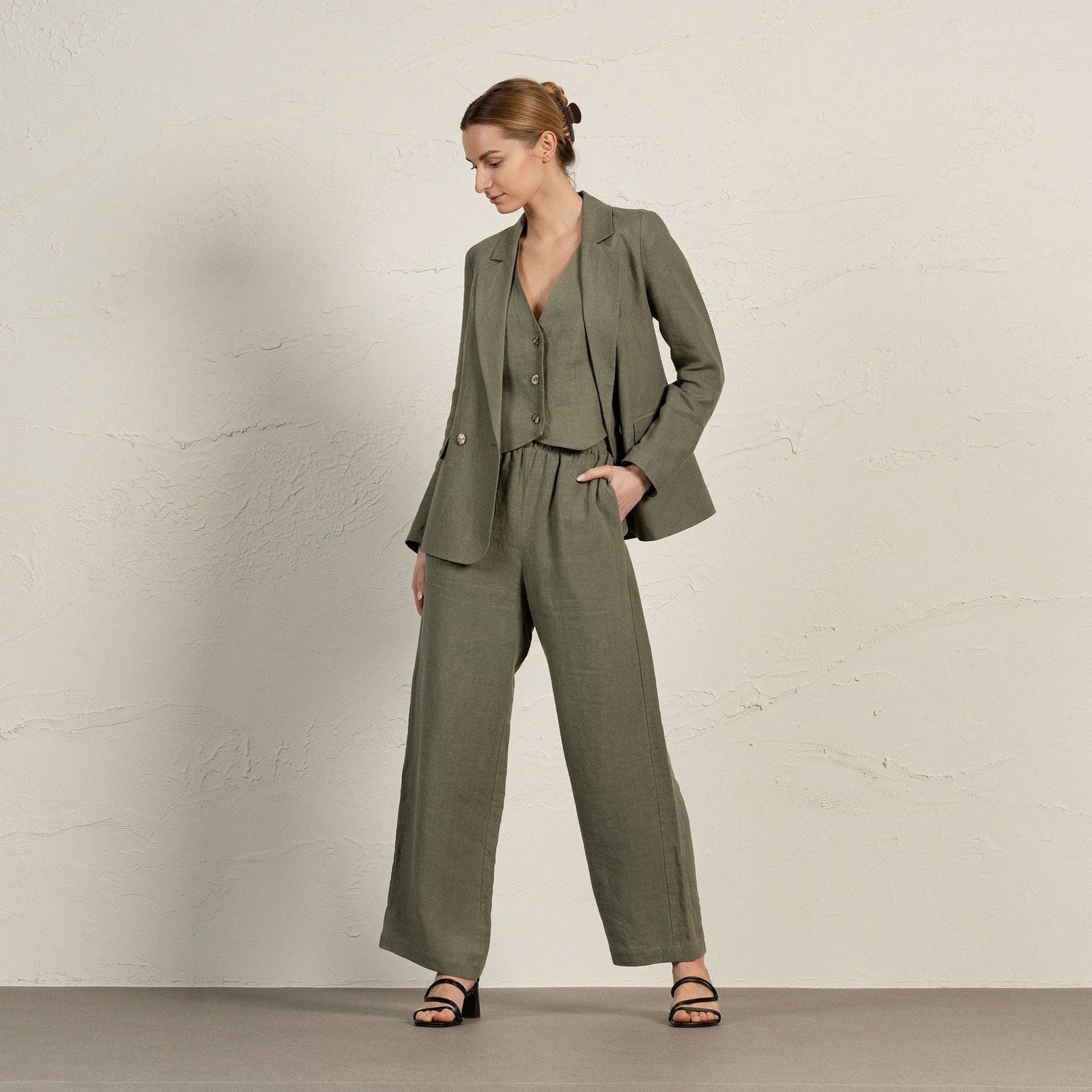 Linen Suit Jacket Quin - Echo Market
