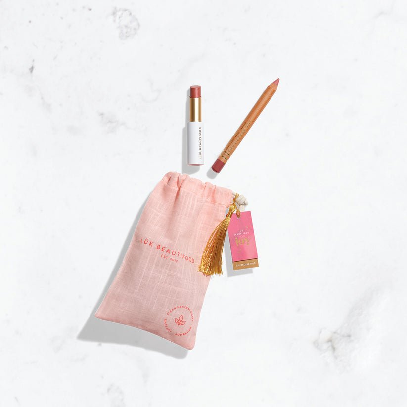 Lip Duo Deluxe Pouch | Nude Rose - Echo Market