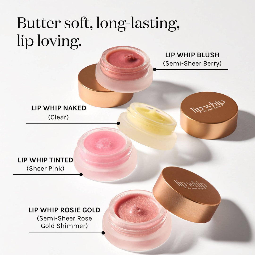 Collection of lip products labeled &