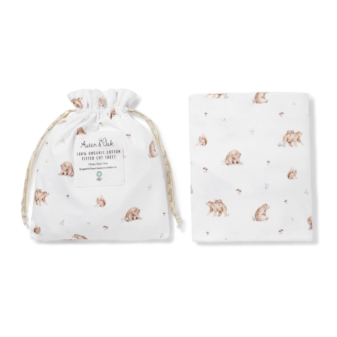 Little Bear Organic Cot Sheet - Echo Market