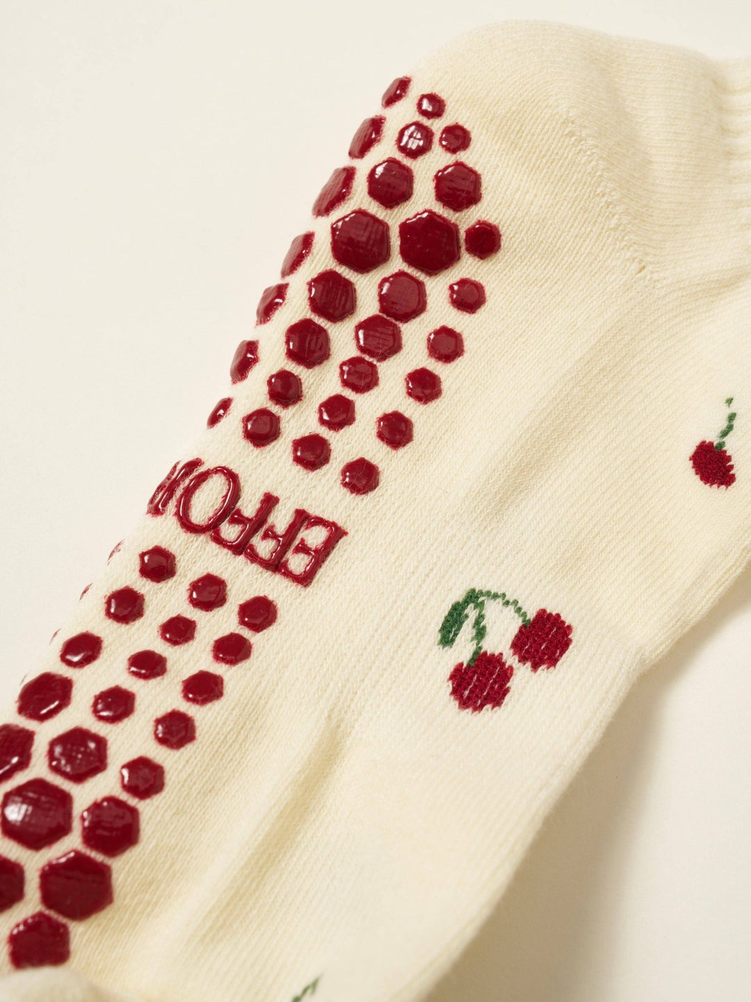 🍒 Little Cherry Petal Grip Sock | Pilates Socks - Echo Market