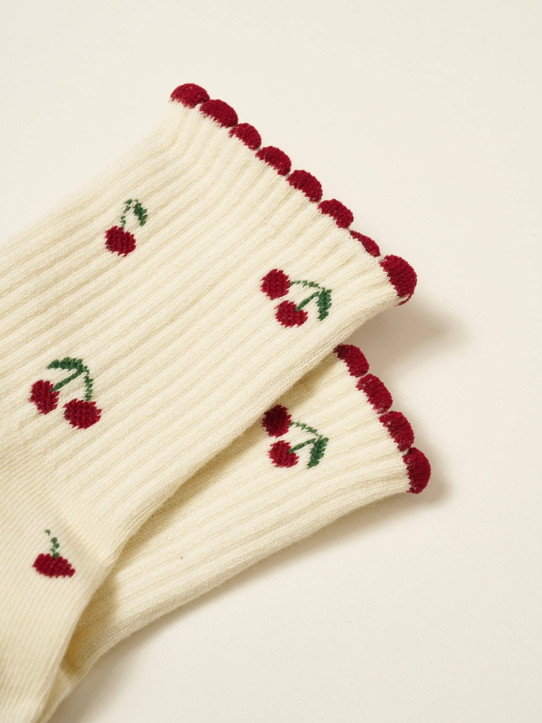 🍒 Little Cherry Petal Grip Sock | Pilates Socks - Echo Market