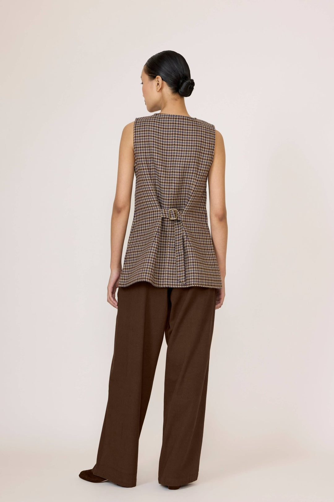 Longline Vest | Wool Plaid - Echo Market