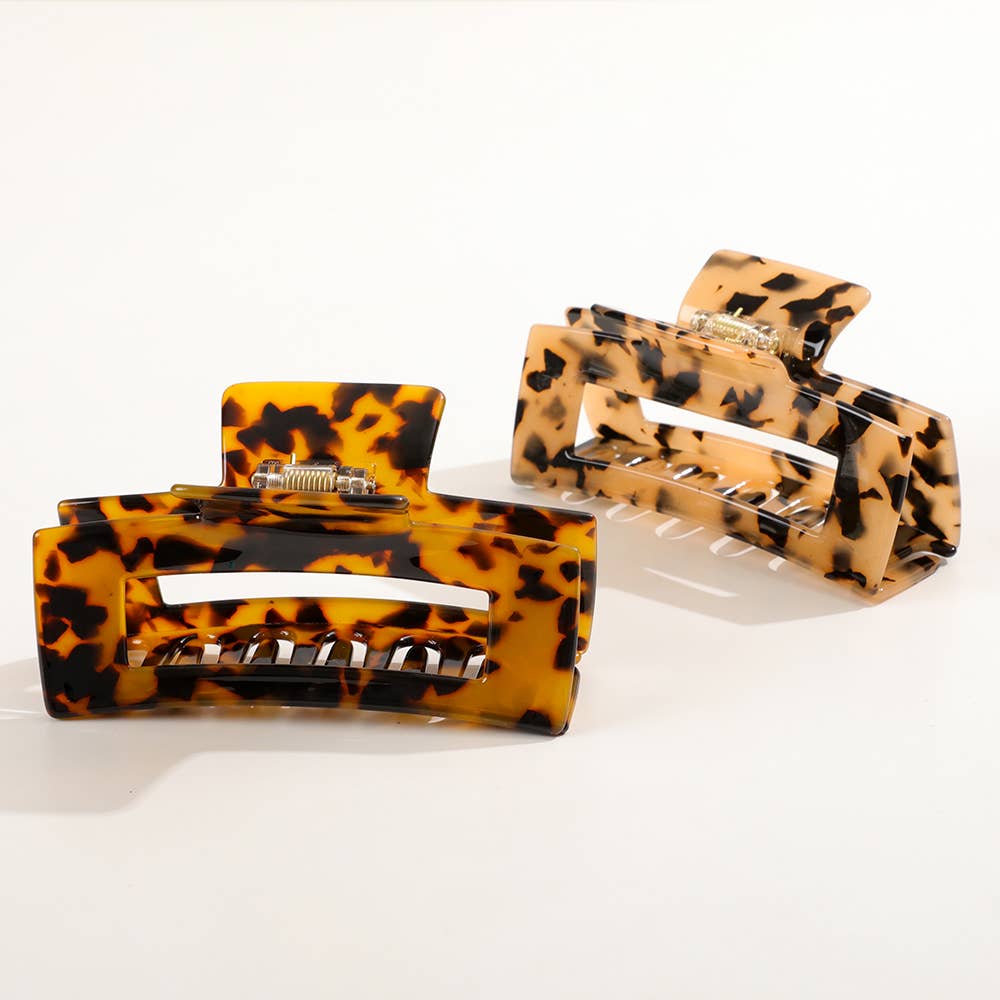 Luna | Classic Large Rectangle Claw Clip - Echo Market