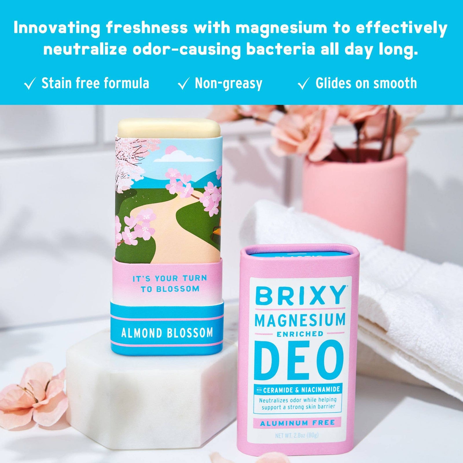 Magnesium Enriched Deodorant | Almond - Echo Market