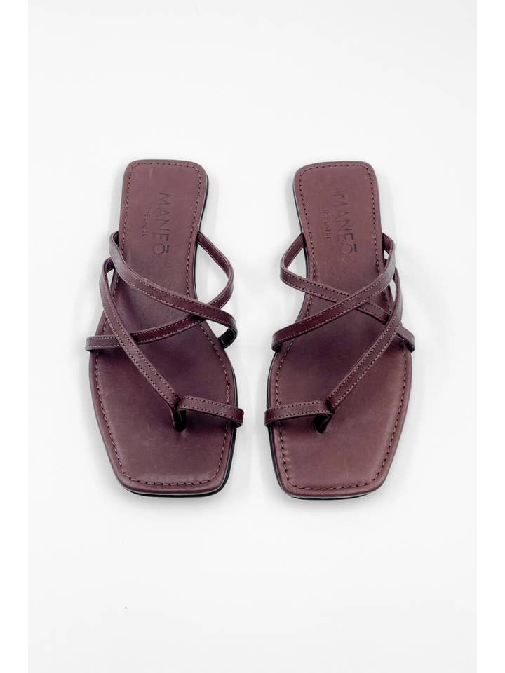 Maneo Leandra Slide Leather Sandal - Echo Market