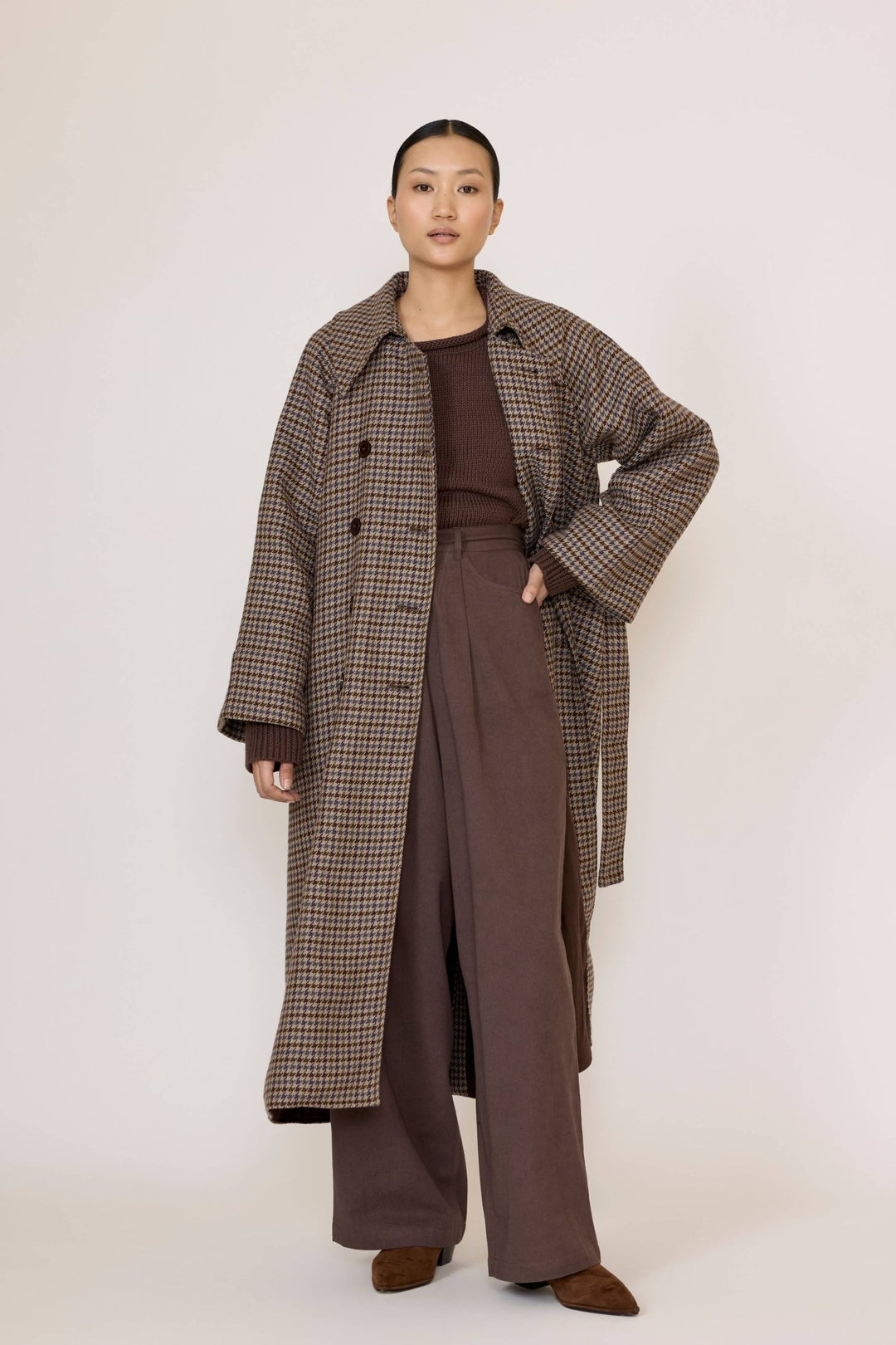Marin Trench | Wool Plaid - Echo Market