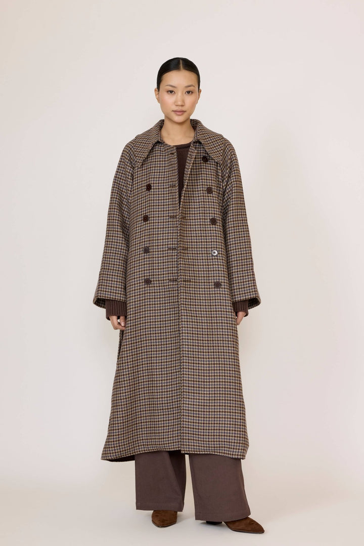 Marin Trench | Wool Plaid - Echo Market