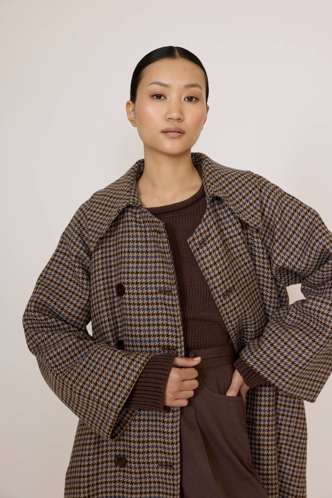 Marin Trench | Wool Plaid - Echo Market