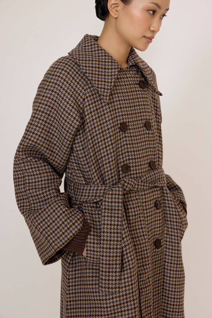 Marin Trench | Wool Plaid - Echo Market