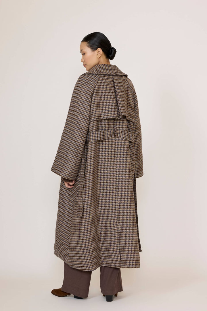Marin Trench | Wool Plaid - Echo Market