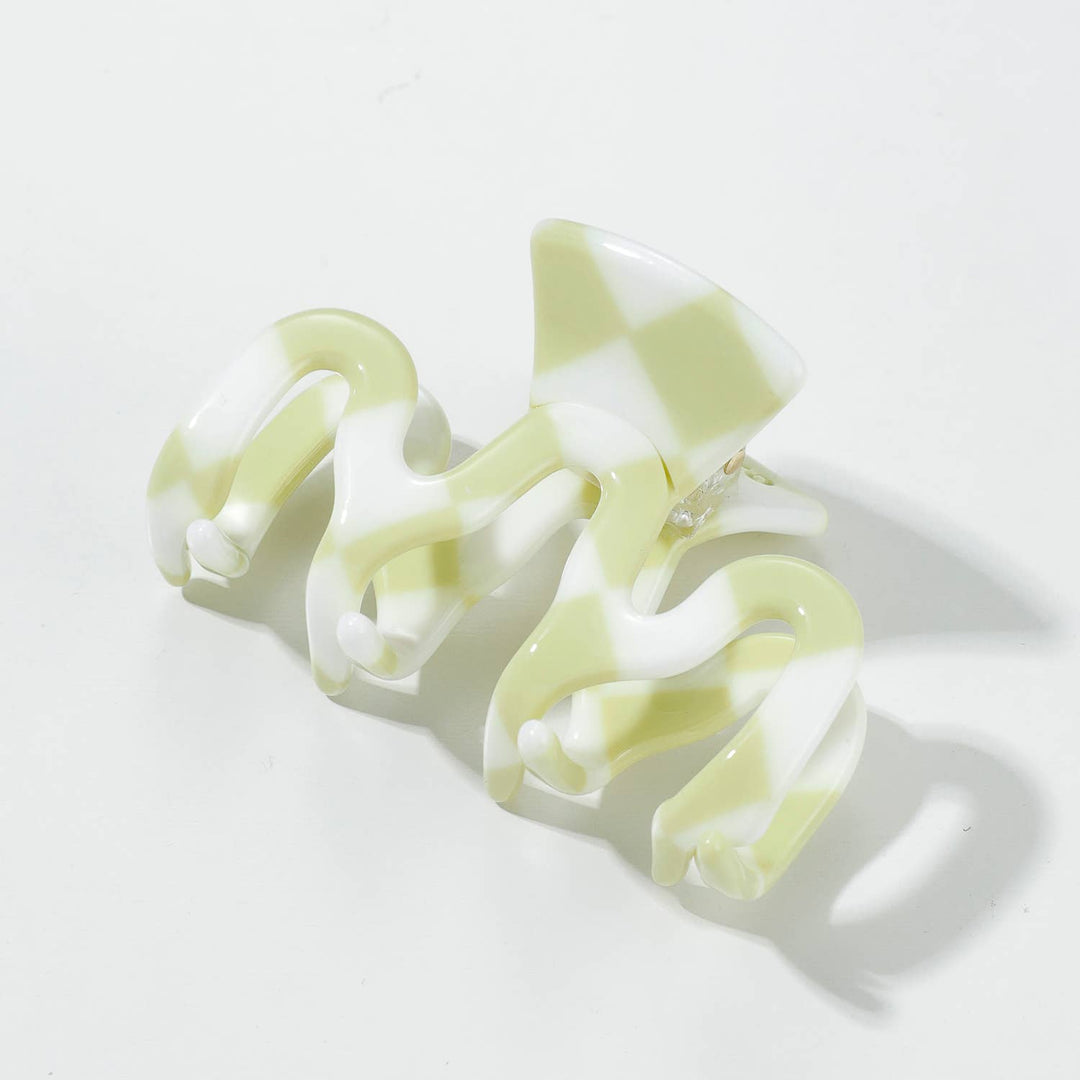 Matcha Checkmate | Small/Medium Claw Clips - Echo Market