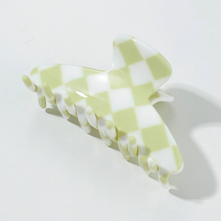 Matcha Checkmate | Small/Medium Claw Clips - Echo Market